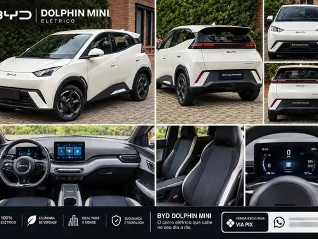 BYD DOLPHIN MINI 38 KW ELÉTRICO 5L em Porto Alegre, RS