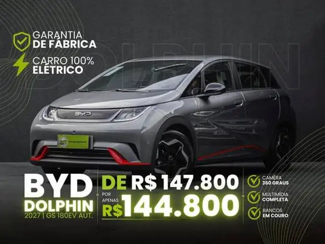 BYD DOLPHIN 44,9 KW ELÉTRICO GS em Porto Alegre, RS