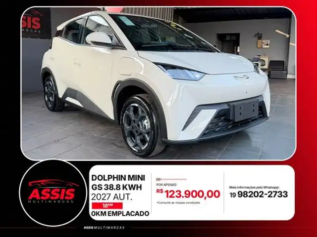 BYD DOLPHIN MINI 38 KW ELÉTRICO GS em Limeira, SP